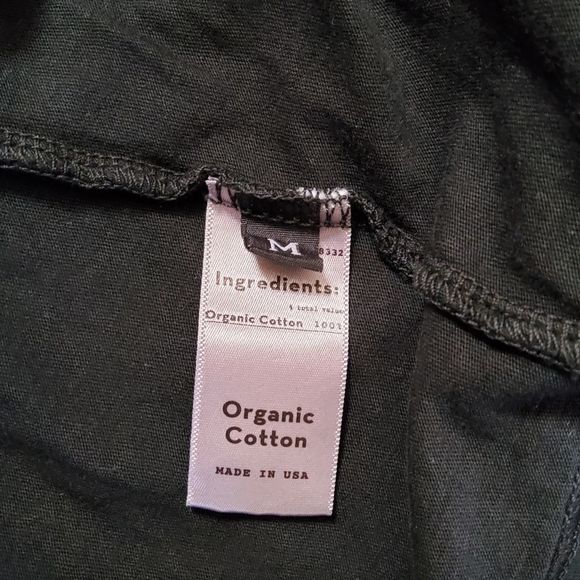 NWOT Groceries Apparel Organic Cotton Men’s Crewneck Tee T-Shirt M Black - Picture 5 of 6